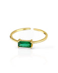 Baguette Ring - Green
